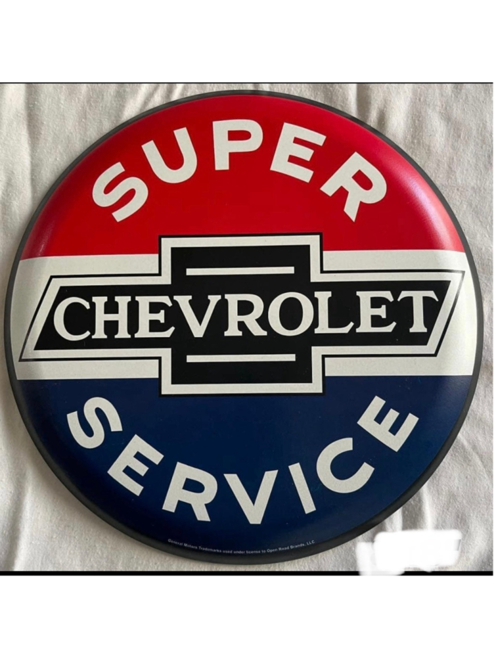 NEW Open Roads Chevrolet 12” metal sign